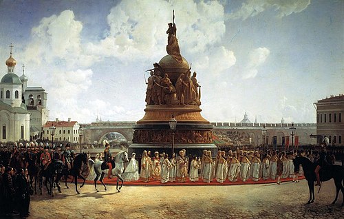Opening of Millinium of Russia in 1862, 1864, Bogdan Willewalde