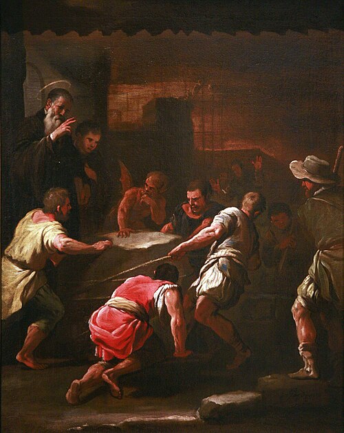 Un miracle de Saint Benoît, 1680, Luca Giordano