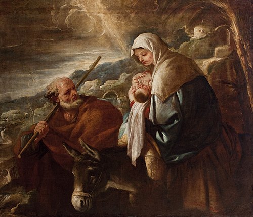 Flight into Egipt, 1697, Luca Giordano