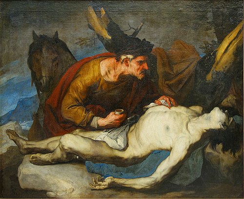 Le Bon Samaritain, 1650, Luca Giordano