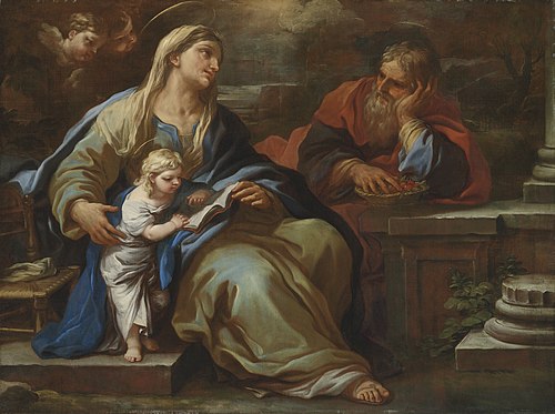 The Education of the Virgin, , Luca Giordano