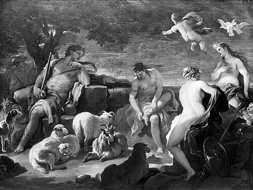 The judgment of Paris, , Luca Giordano