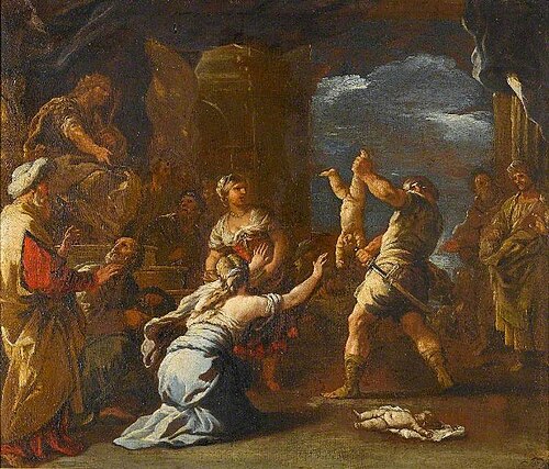 The Judgement of Solomon, , Luca Giordano