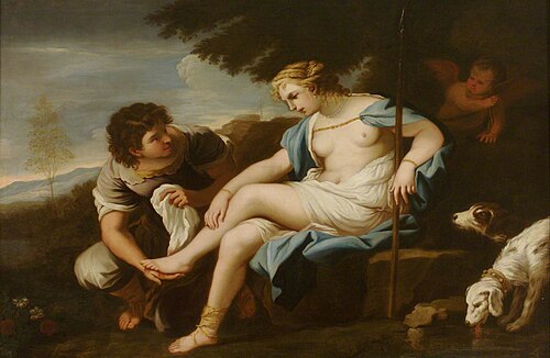 The Meeting of Venus and Adonis, 1700, Luca Giordano