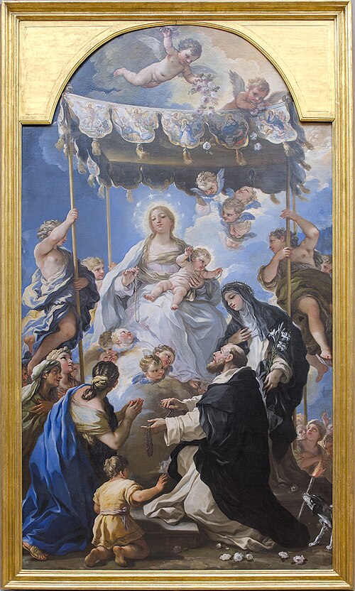 La Madone au baldaquin, 1685, Luca Giordano