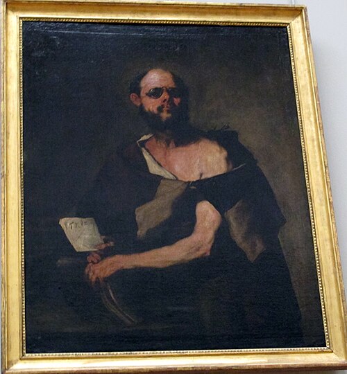 Philosopher with Eyeglasses, 1660, Luca Giordano
