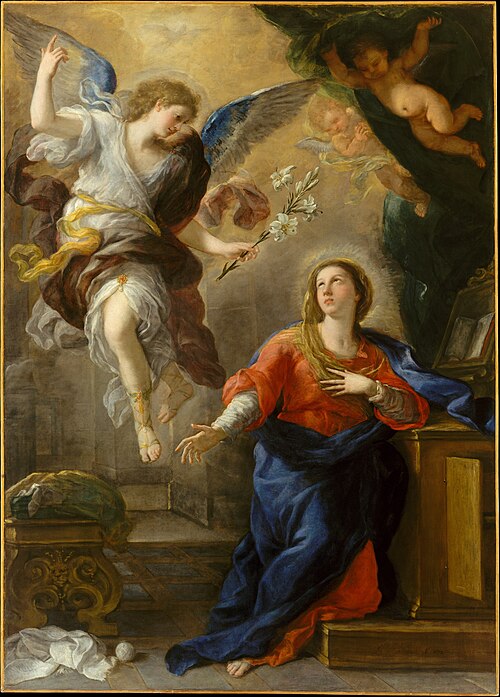 The Annunciation, 1672, Luca Giordano