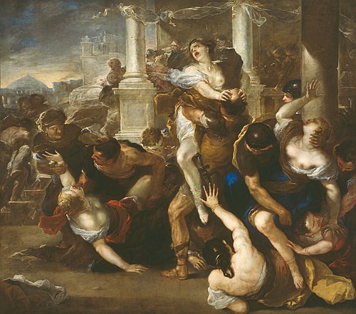 The Abduction of the Sabine Women, 1675, Luca Giordano