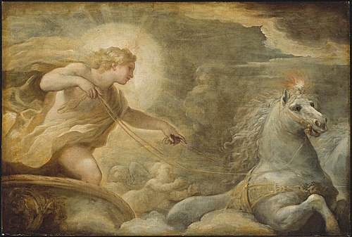 Apollo in his Chariot, 1685, Luca Giordano