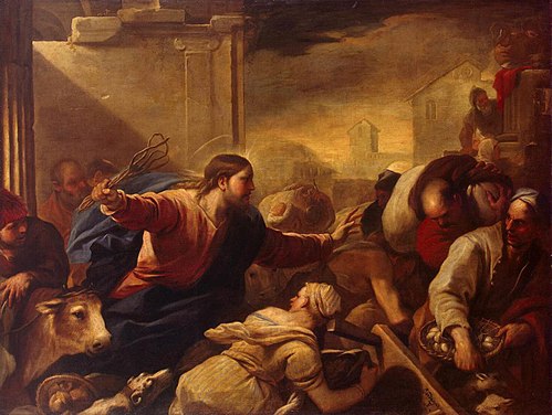 Expulsion of the Money-Changers from the Temple, 1675, Luca Giordano