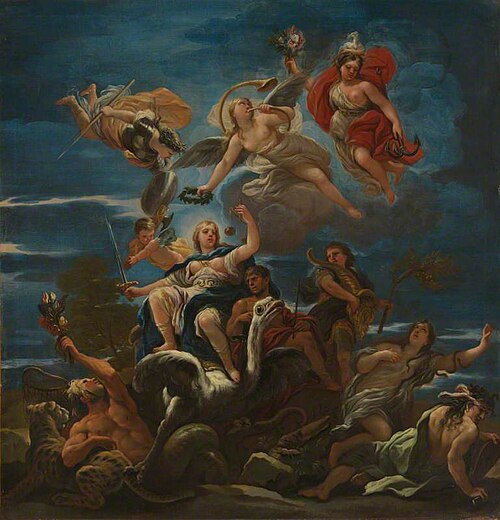 Allegory of Justice, 1680, Luca Giordano