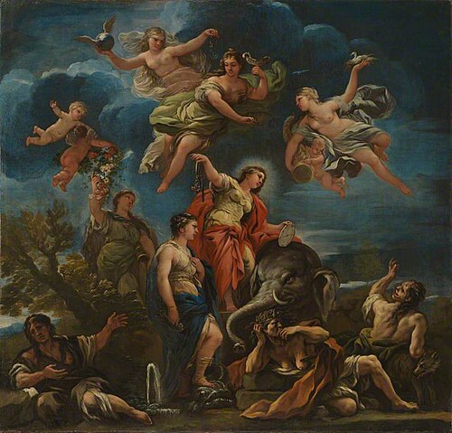 Allegory of Temperance, 1680, Luca Giordano