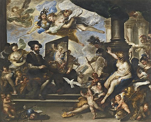 Rubens painting ‘The Allegory of Peace’, 1660, Luca Giordano