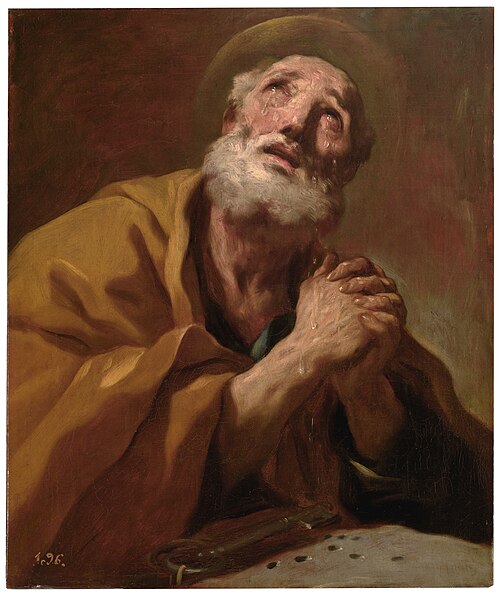 Saint Peter weeping, 1700, Luca Giordano