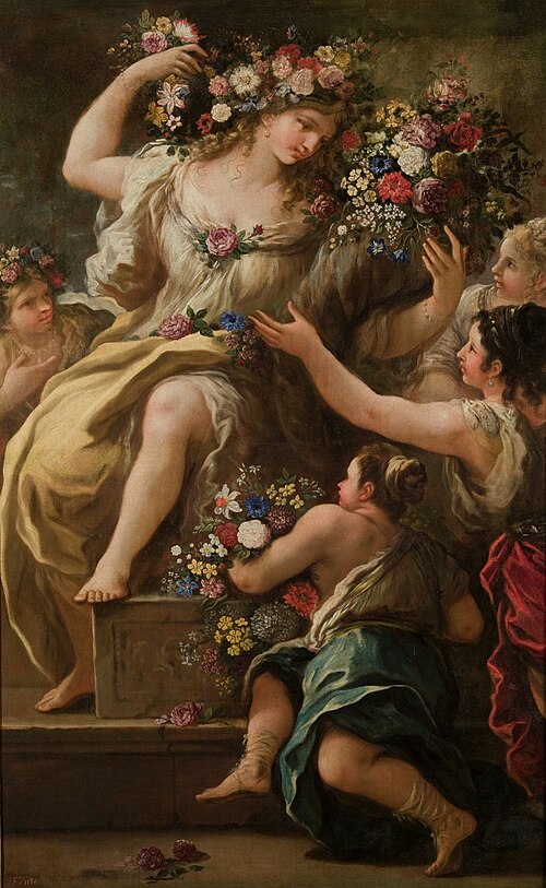 The Goddess Flora, 1697, Luca Giordano