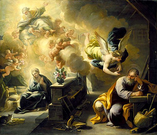 The Dream of St. Joseph, , Luca Giordano