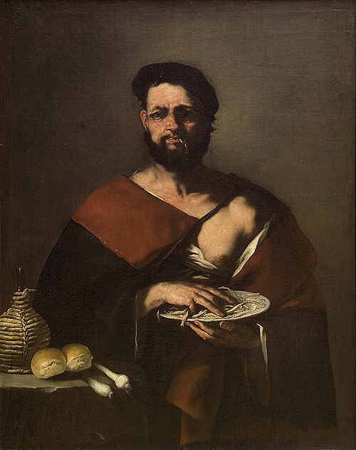 The fish eater, 1660, Luca Giordano