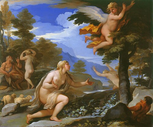 Cupid Abandoning Psyche, 1696, Luca Giordano