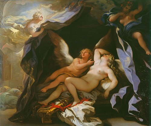 Cupid Visiting the Sleeping Psyche, 1696, Luca Giordano