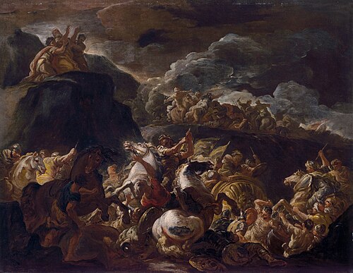 The Battle of Israel and Amalek, , Luca Giordano