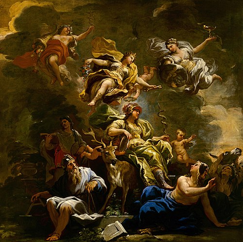 Allegory of Prudence, , Luca Giordano