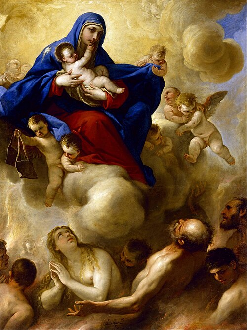 Madonna and Child with Souls in Purgatory, 1665, Luca Giordano
