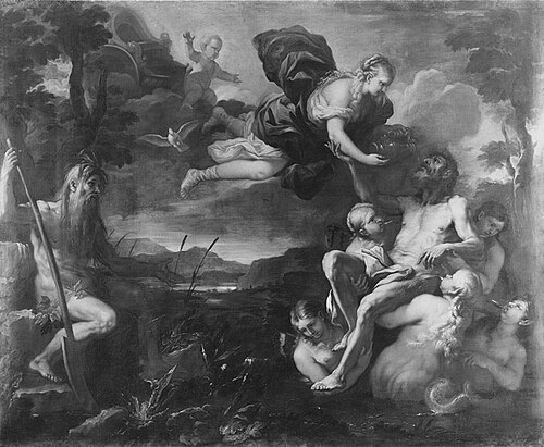 Aeneas am Numicius, 1669, Luca Giordano