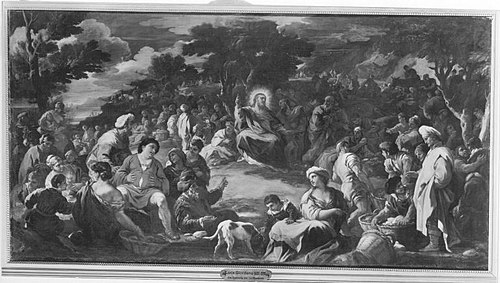 Speisung der Zehntausend (Die Wunderbare Brotvermehrung), 1669, Luca Giordano