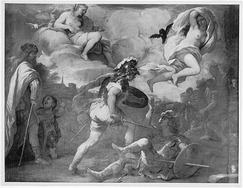 Zweikampf des Turnus und Aeneas, 1669, Luca Giordano