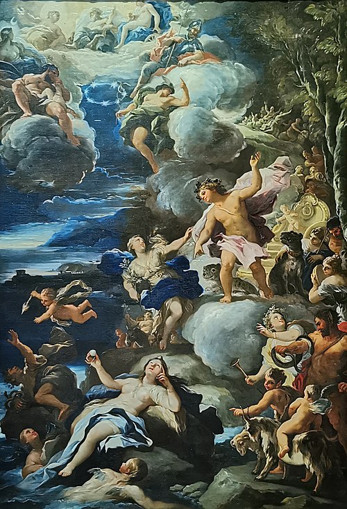 Bacchus and Ariadne, 1682, Luca Giordano