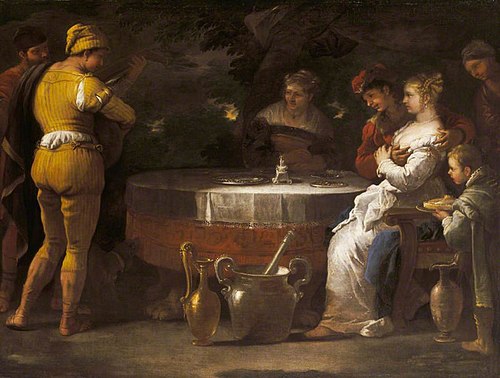 The Parable of the Prodigal Son: Riotous Living, 1682, Luca Giordano
