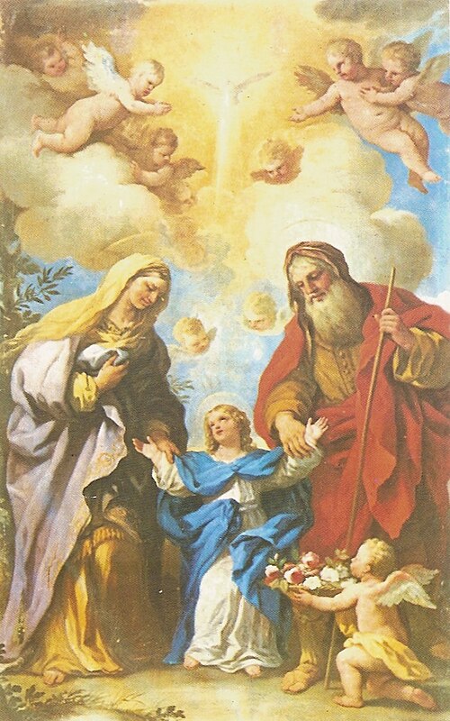 Santi Gioacchino ed Anna con la Vergine Bambina, 1697, Luca Giordano
