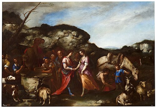 Jacob y Raquel en el pozo, 1653, Luca Giordano
