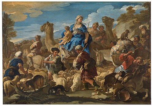Viaje de Jacob a Caná, 1687, Luca Giordano