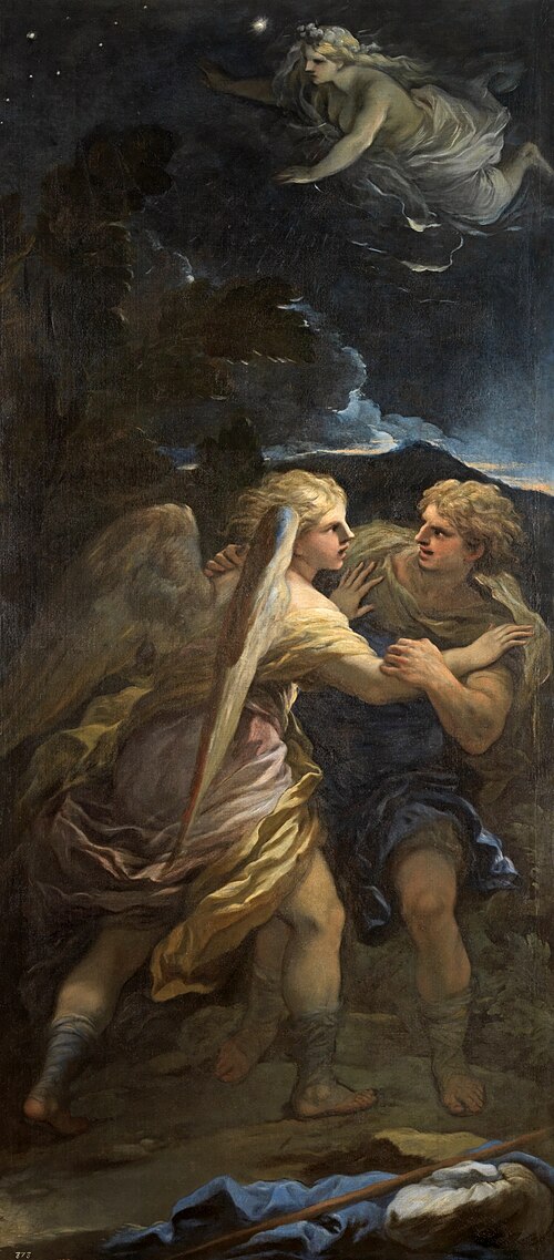 Lucha de Jacob con el ángel, 1694, Luca Giordano