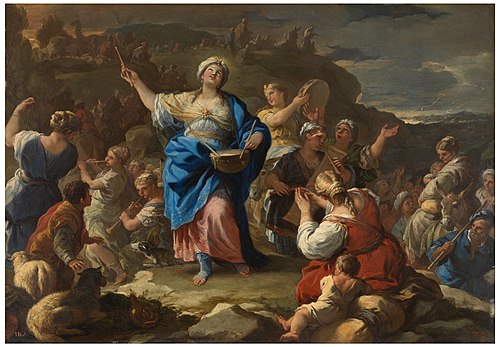 El cántico de la profetisa María, 1687, Luca Giordano