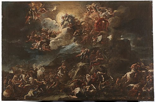 Victoria de los israelitas y cántico de Débora, 1692, Luca Giordano