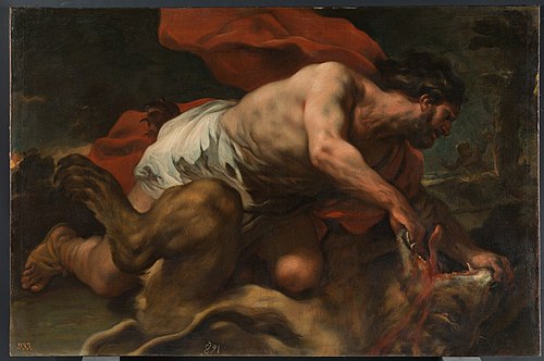 Samson and the Lion, 1694, Luca Giordano
