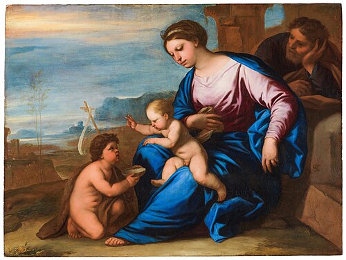 Sagrada Familia con San Juanito, 1675, Luca Giordano