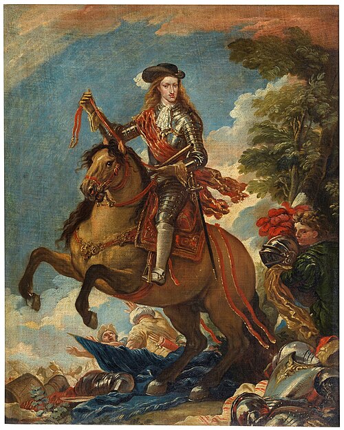 Charles II by horse, 1601, Luca Giordano