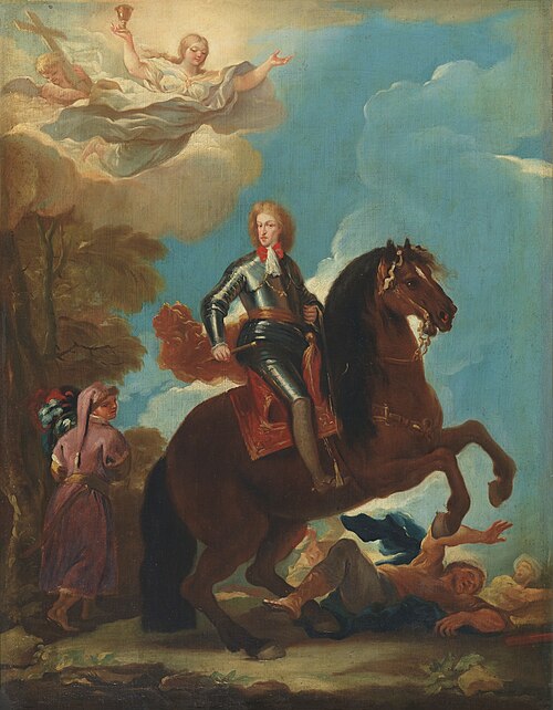 King Carlos II of Spain on Horseback, 1694, Luca Giordano