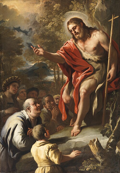 Saint John Preaching in the Wilderness, , Luca Giordano