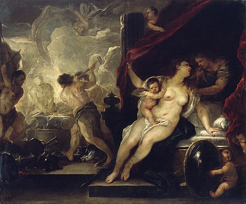 Venus, Mars and the Forge of Vulcan, 1660, Luca Giordano