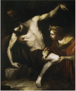 Saint Sebastian Tended by Saint Irene, , Luca Giordano