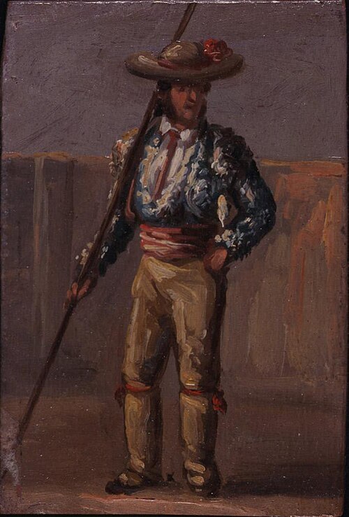 Picador with medialuna lance, 1860, Valeriano Domínguez Bécquer