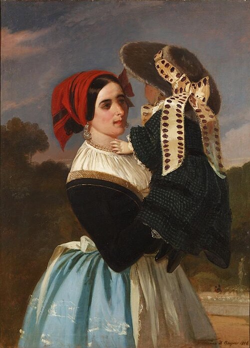 Nodriza pasiega, 1856, Valeriano Domínguez Bécquer