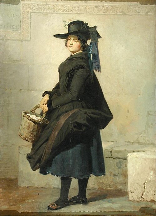 Aldeana del valle de Amblés o Mujer de la provincia de Ávila, 1864, Valeriano Domínguez Bécquer
