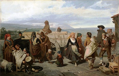 The Dance, 1866, Valeriano Domínguez Bécquer