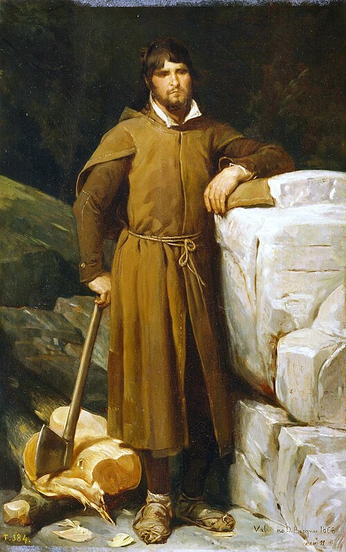 The Woodcutter, 1866, Valeriano Domínguez Bécquer