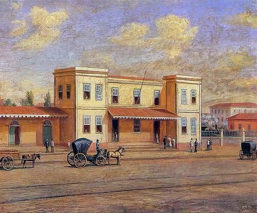Estação da Luz, em 1880, 1950, Benedito Calixto de Jesus